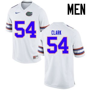 Men's Florida Gators #54 Khairi Clark NCAA Nike White Authentic Stitched College Football Jersey TCR3762WK